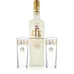 Efe Raki Gold mit 2 Gläsern