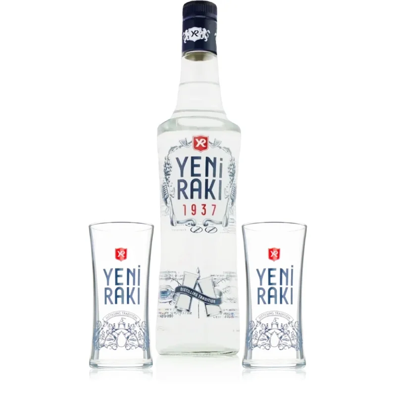 Yeni Raki mit 2 Gläsern