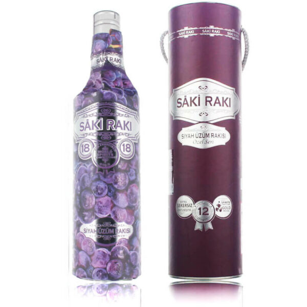 Saki Raki Siyah Üzüm mit Geschenkverpackung