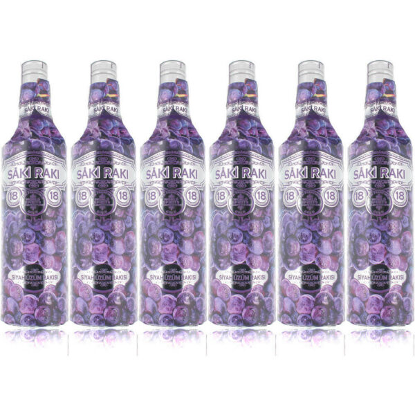 Sparpaket 6 x Saki Raki Siyah Üzüm