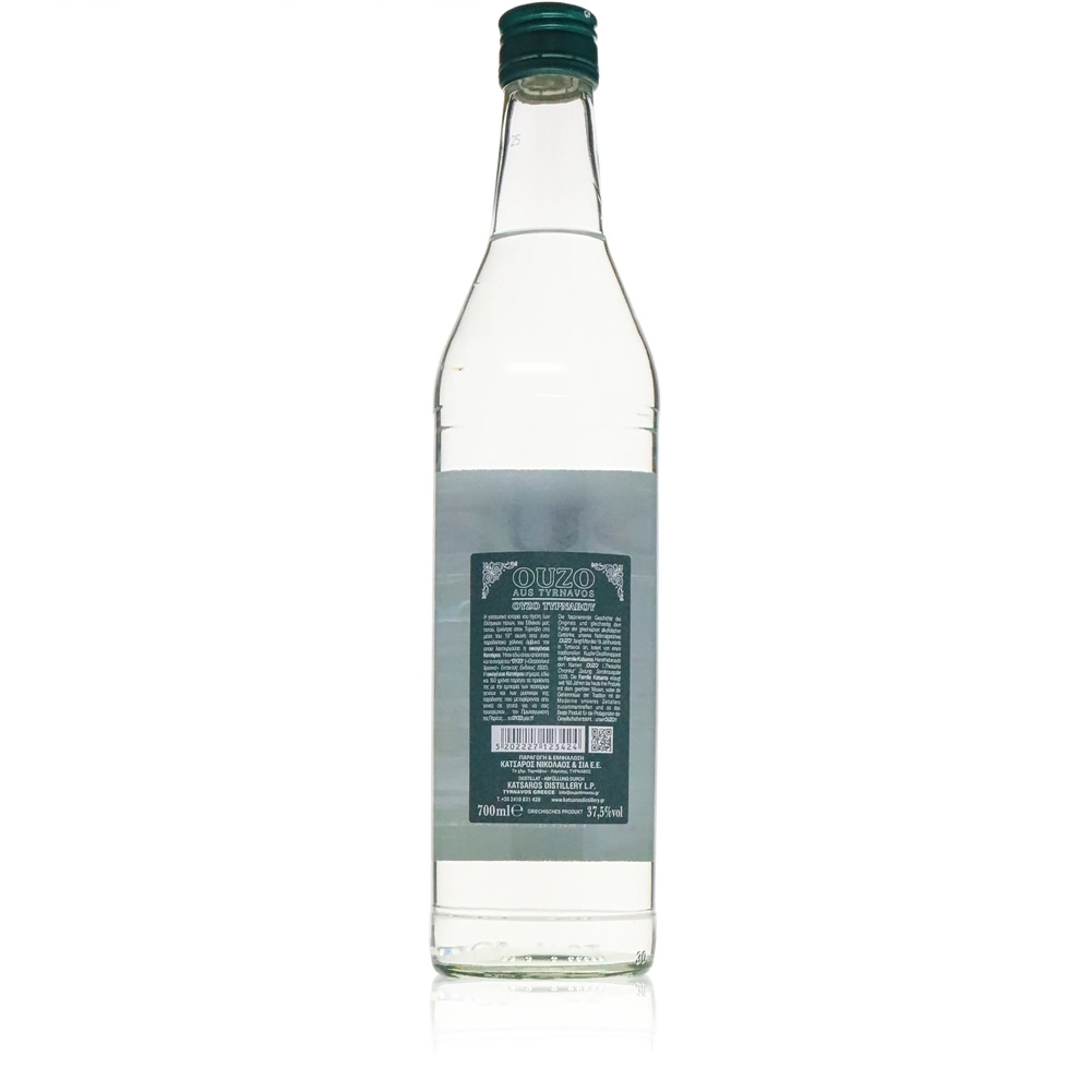 Ouzo Katsaros Tirnavou 0,7l Ouzo Katsaros Tirnavou Rückseite