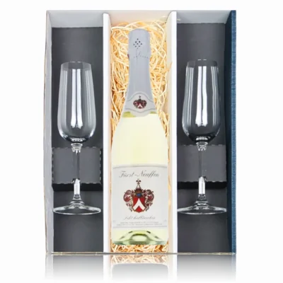 Fürst Neuffen Sekt halbtrocken in Geschenkverpackung