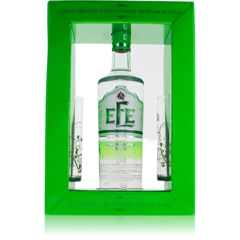 Efe Fresh Grape Geschenkverpackung mit 2 Gläsern