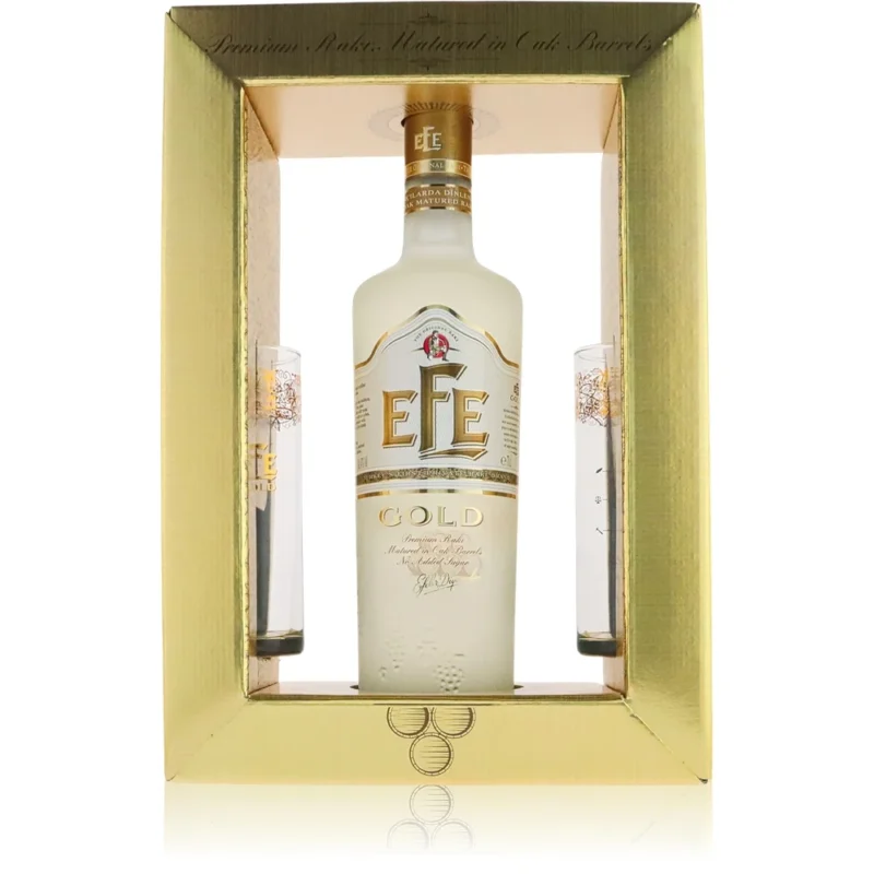 Efe Gold Geschenkverpackung mit 2 Gläsern