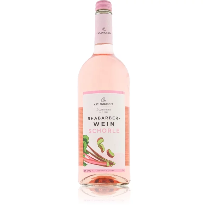 Rhabarber Weinschorle