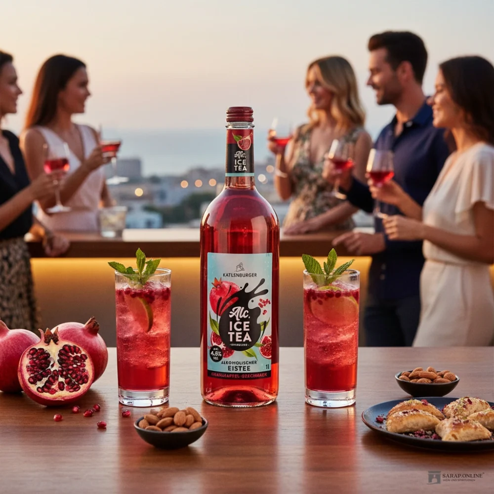 Alkoholischer Eistee Granatapfel Galeriebild