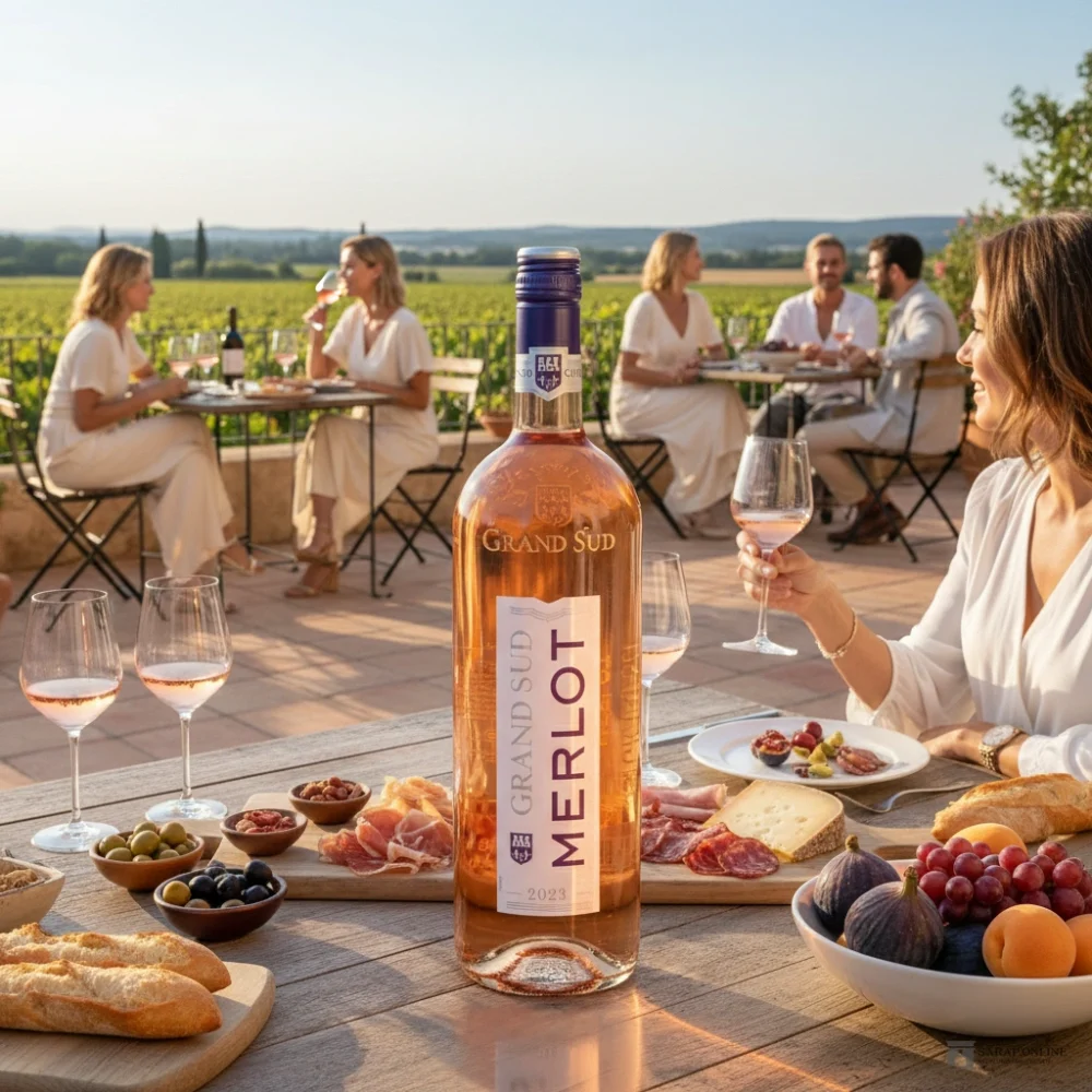 Grand Sud Merlot Rosé 1l Galeriebild