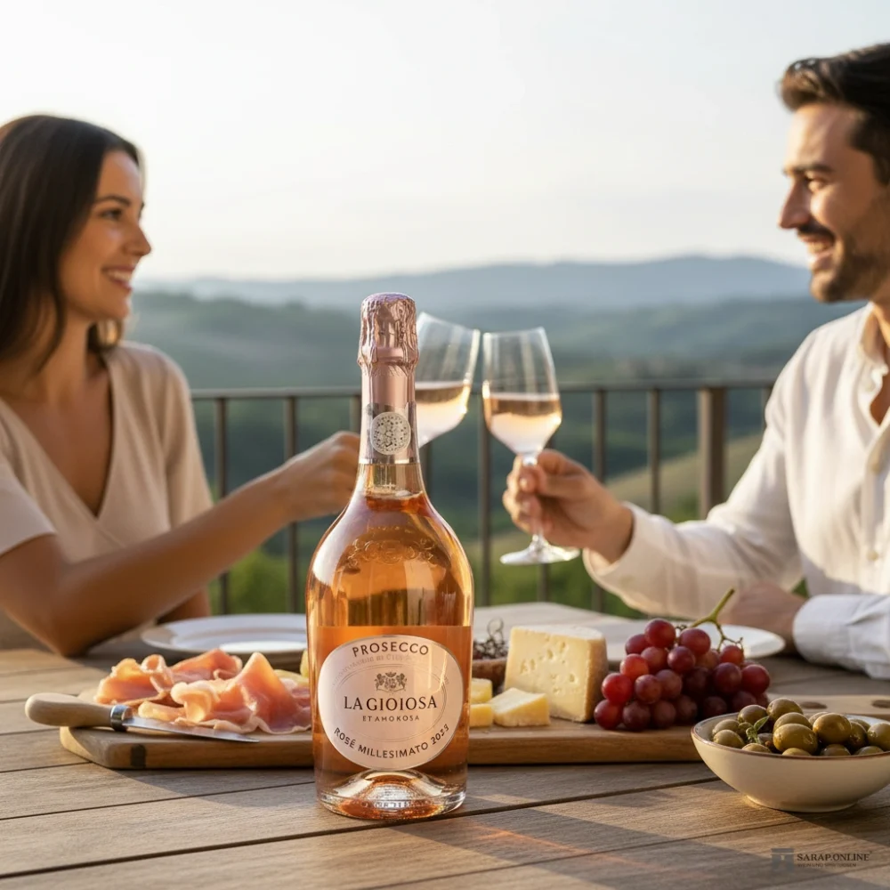 La Gioiosa Prosecco Spumante Rosato in Geschenkverpackung Galeriebild