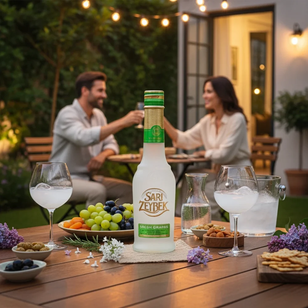 Sari Zeybek fresh grape Raki 0,35l Galleriebild