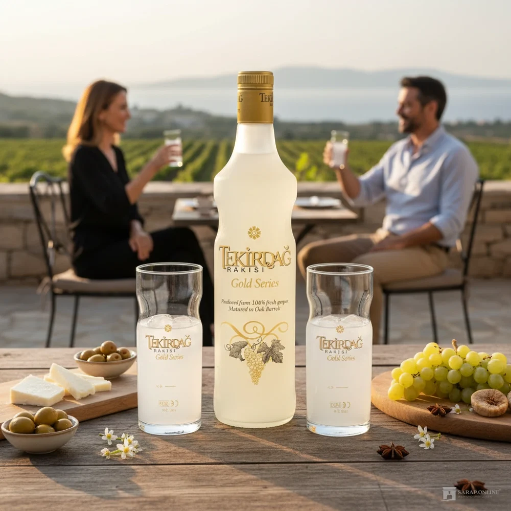 Tekirdag gold mit 2 Tekirdag gold Gläsern Galeriebild