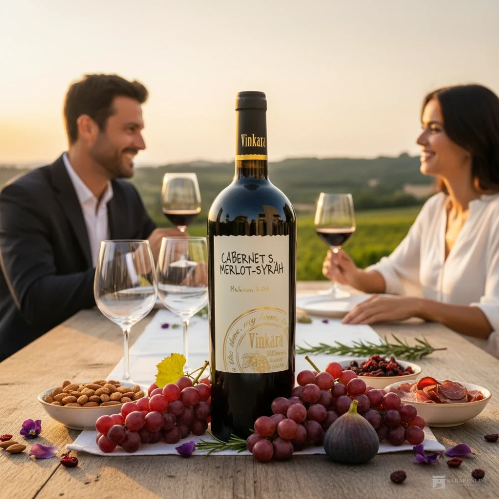 Vinkara Mahzen Cabernet Sauvignon, Merlot und Syrah Reserv Galeriebild