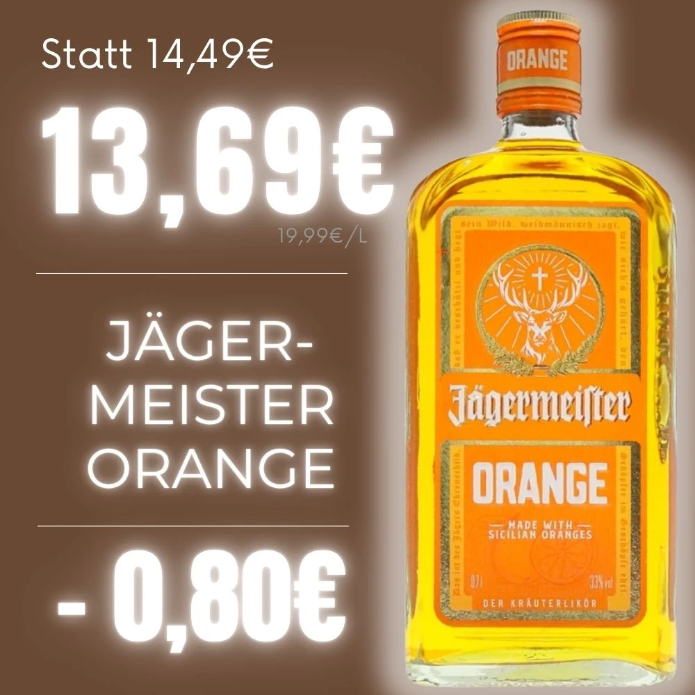 Türkischer Wein und Raki Jägermeister Orange Angebot