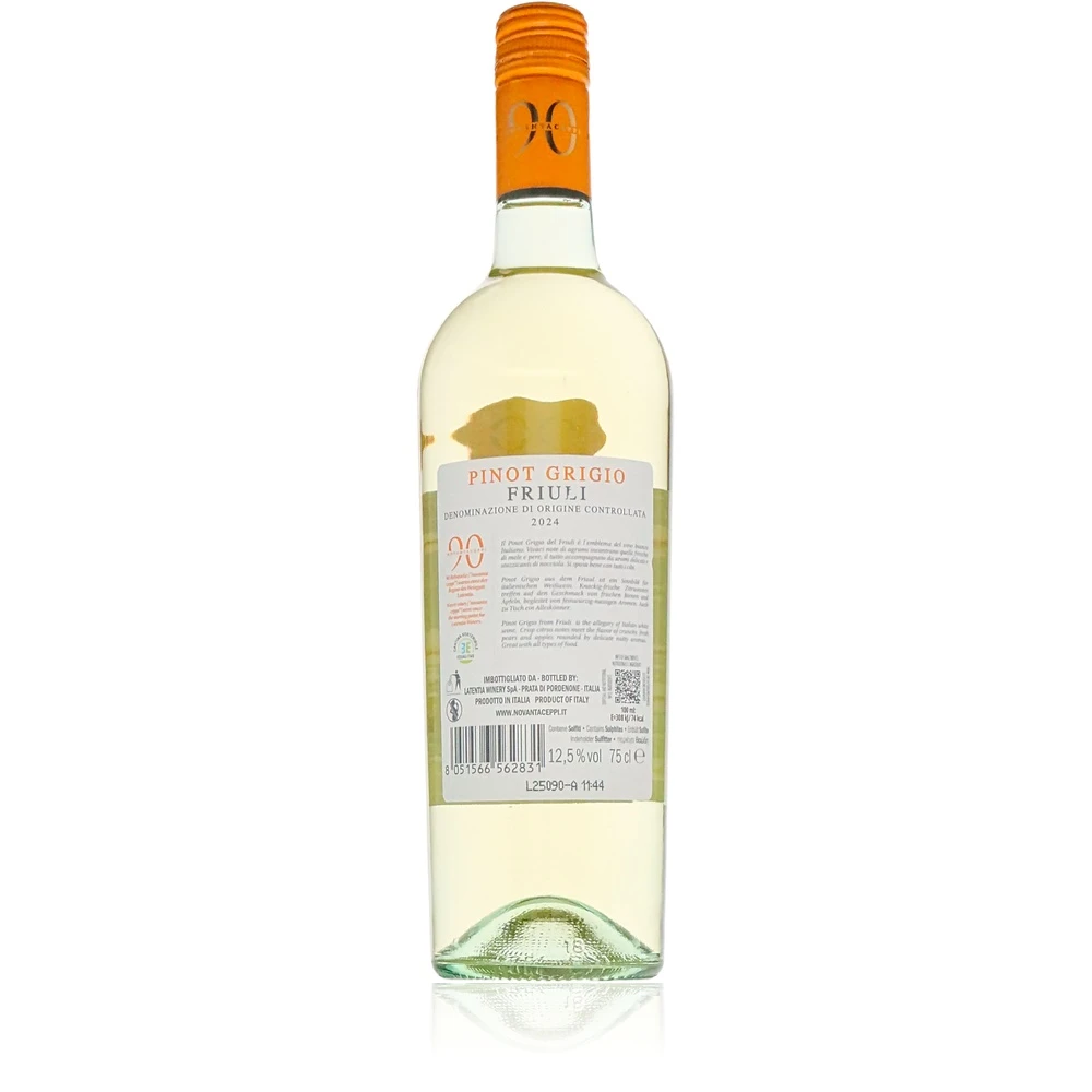 Latentia Novantaceppi Pinot Grigio Latentia Novantaceppi Pinot Grigio Rückseite