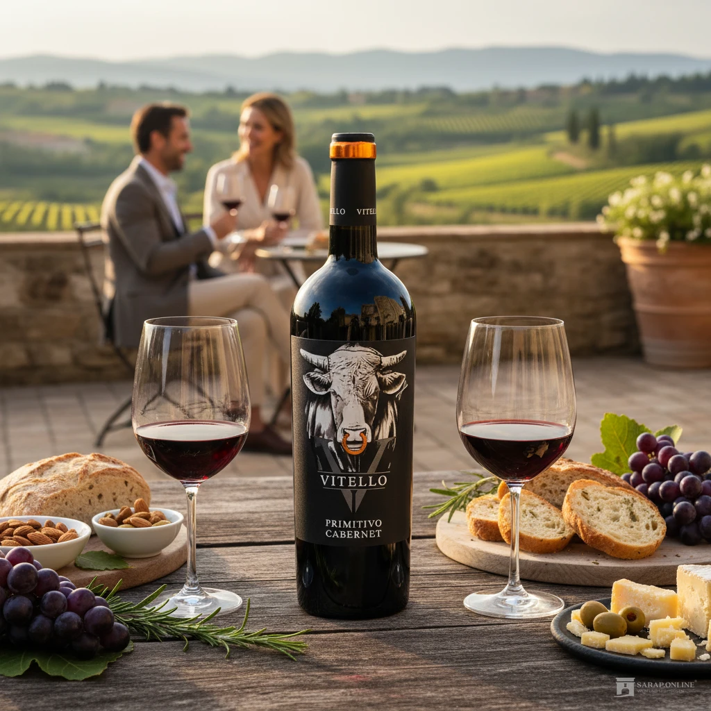 Vitello Primitivo und Cabernet Sauvignon Vitello Primitivo und Cabernet Sauvignon Galeriebild