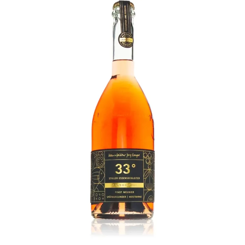 Jörg Geiger 33 Grad Pinot Meunier Spätburgunder Mostbirne Alkoholfrei
