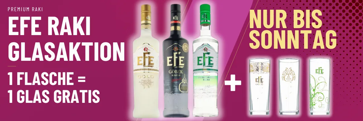 Efe Raki Glas Aktion