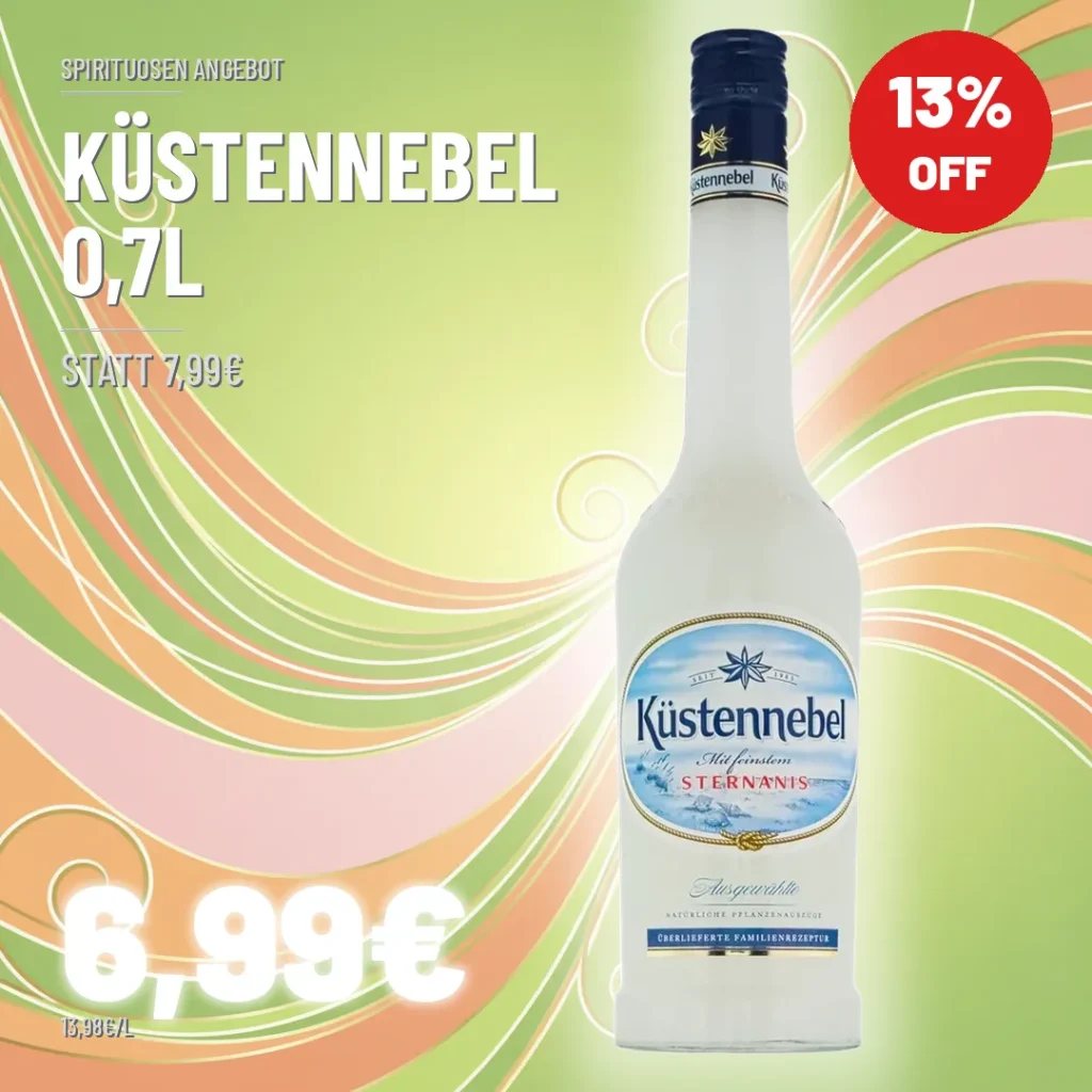 Angebot Kuestennebel 0,7l - Aktionspreis 6,99 EUR