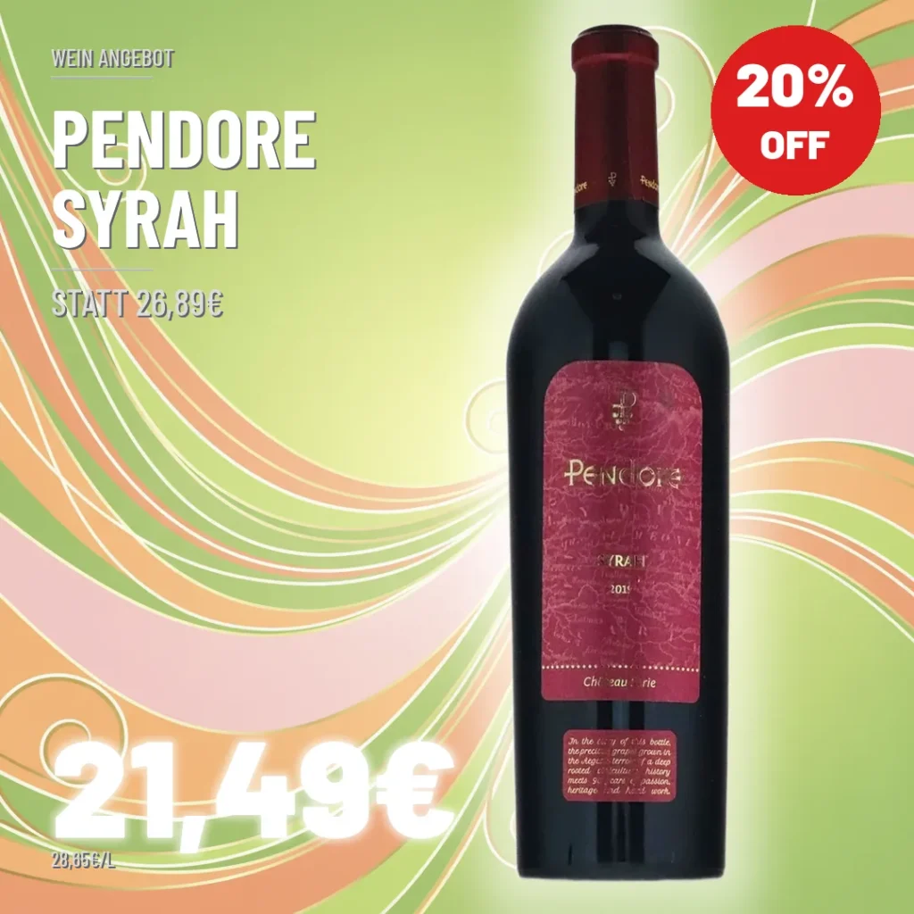 Angebot Pendore Syrah - Aktionspreis 21,49 EUR