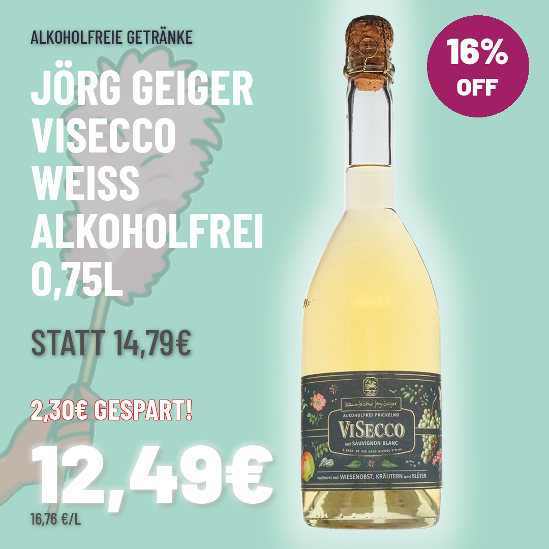 Jörg Geiger Visecco weiss Alkoholfrei 0,75l