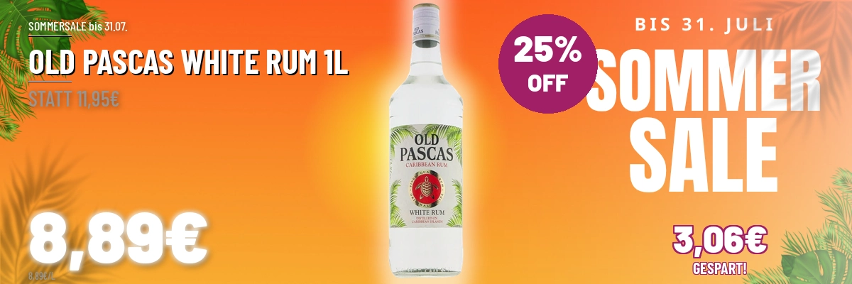 Old Pascas White rum 1L