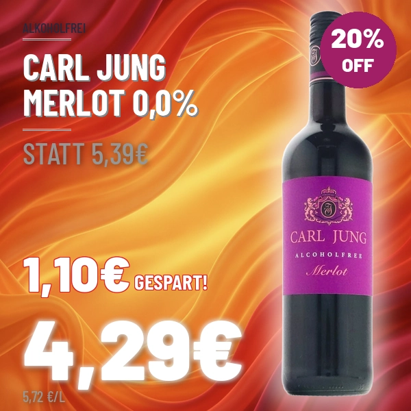 Türkischer Wein und Raki online kaufen Carl Jung Merlot alkoholfrei