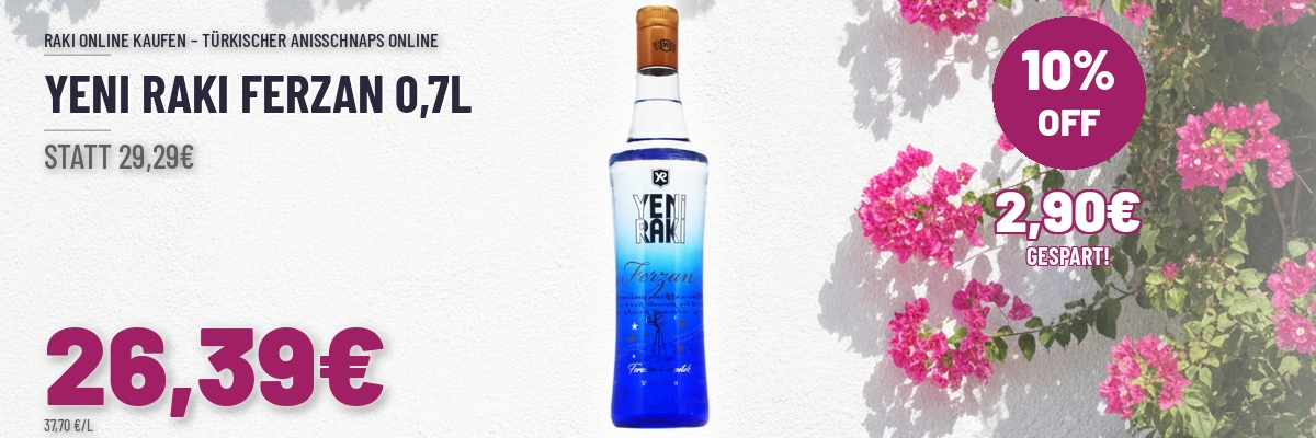 Türkischer Wein und Raki online kaufen Yeni Raki Ferzan 0,7l