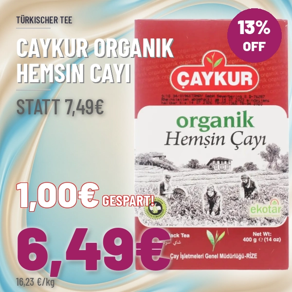 Türkischer Wein und Raki online kaufen Caykur Organik Hemsin Cayi