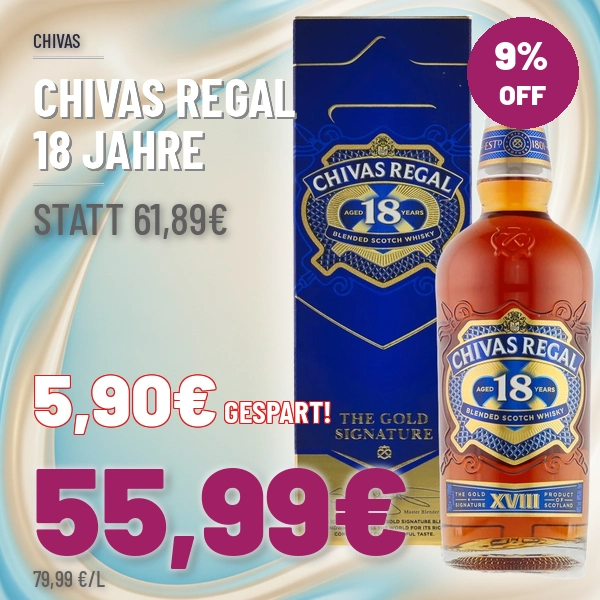 Türkischer Wein und Raki online kaufen Chivas Regal 18 Jahre