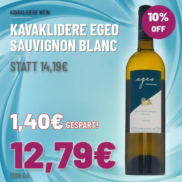 Türkischer Wein und Raki online kaufen Kavaklidere Egeo Sauvignon Blanc