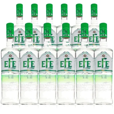 Sparpaket 12 x Efe Fresh Grape Raki: zwölf Flaschen 0,7 l von vorn