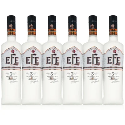 Sparpaket 6 x Efe Triple Raki: sechs Flaschen 0,7 l von vorn