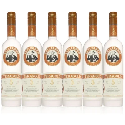 Sparpaket 6 x Beylerbeyi Raki Teragold: sechs Flaschen 0,7 l von vorn