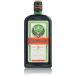Jägermeister 0,7l, Flasche von vorn mit dem Etikett