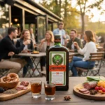 Jägermeister 0,7l, zweite Ansicht der Flasche