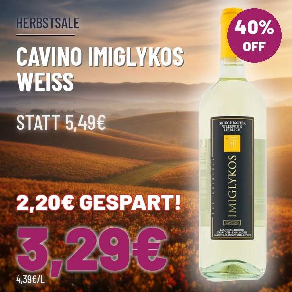 Türkischer Wein und Raki online kaufen Cavino Imiglykos weiss