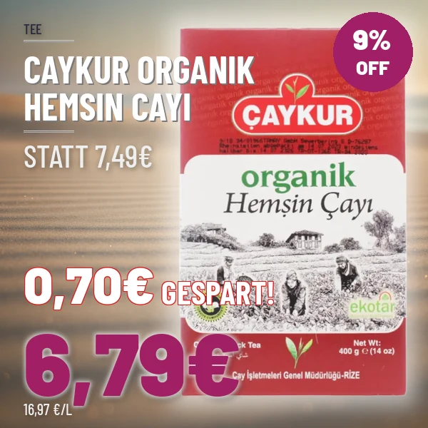 Türkischer Wein und Raki online kaufen Caykur Organik Hemsin Cayi