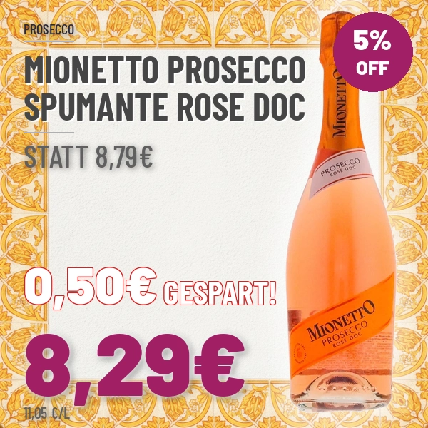 Mionetto Prosecco Spumante Rose DOC