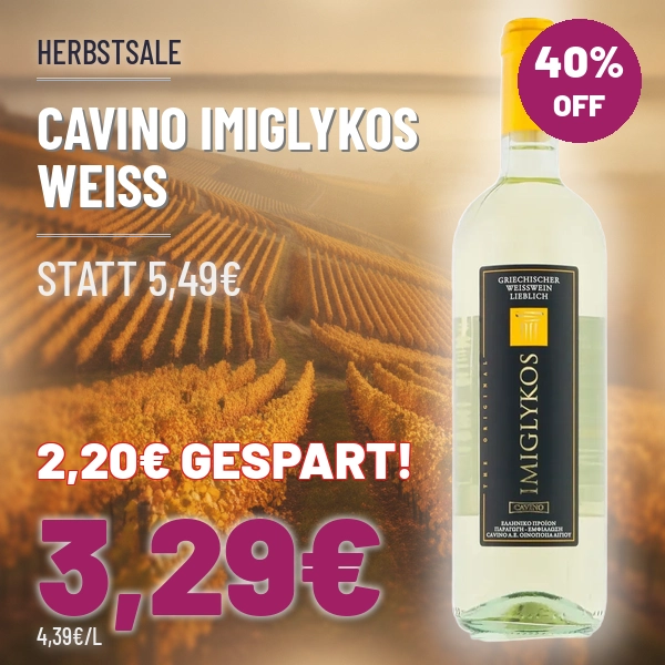 Türkischer Wein und Raki online kaufen Cavino Imiglykos weiss
