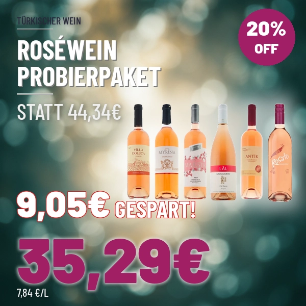 Türkischer Roséwein Probierpaket – 6 Flaschen